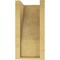 Ekena Millwork 6"W x 6"D x 12"H Wide Clemmons Rough Cedar Woodgrain TimberThane Corbel, Primed Tan CORUR06X06X12CLERCPR - alternate 4